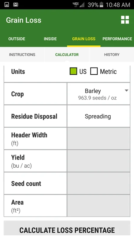 GoHarvest for Android - Optimize Combine Settings