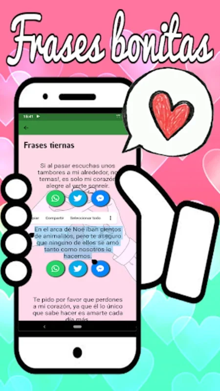 pretty phrases for Android - Enhance Social Media with Love