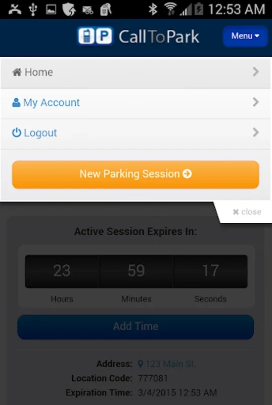 CallToPark for Android - Simplify Parking Payments