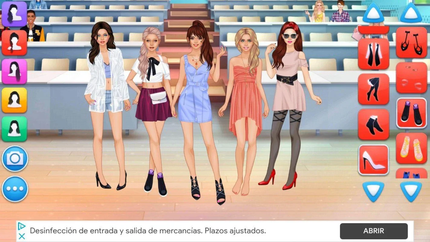 College Girls Team Makeover for Android - Fashionable Fun