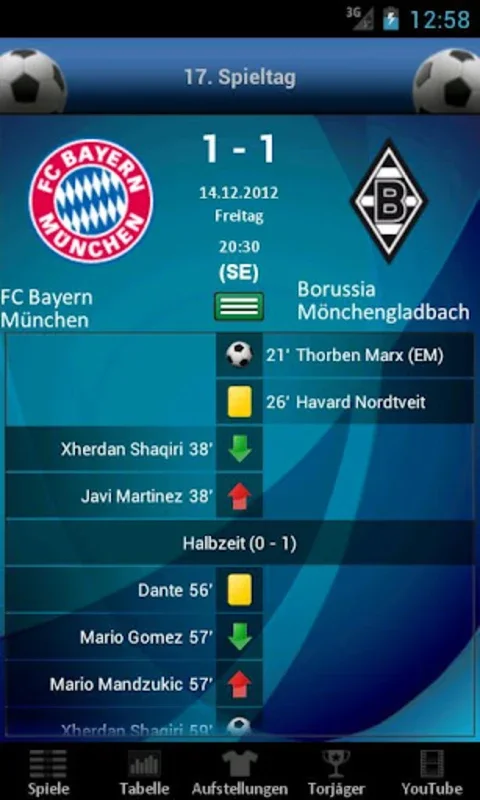 Bundesliga Fussball for Android - Immersive Football Experience