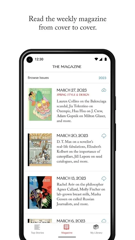 The New Yorker for Android - Unrivaled Journalism