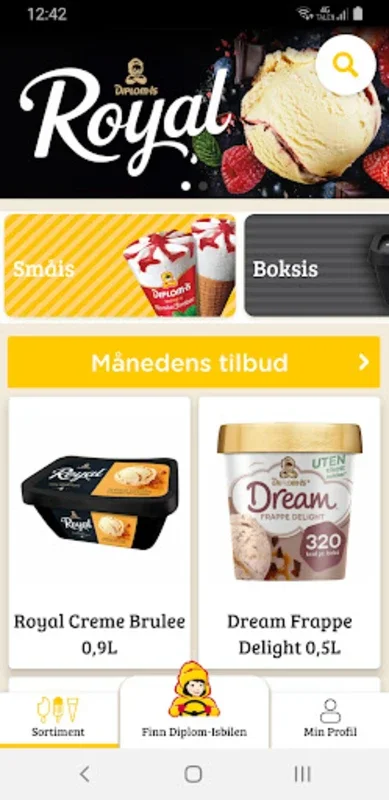 Diplom-Isbilen for Android - Convenient Ice Cream Delivery