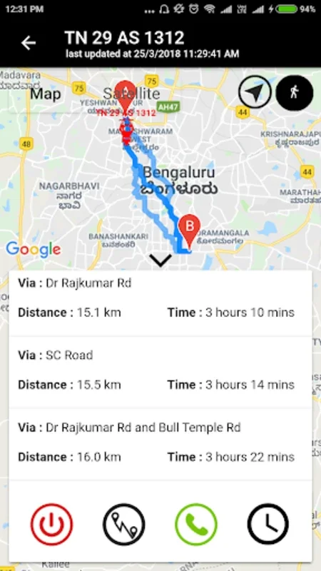 LivePin for Android: Comprehensive Vehicle Tracking