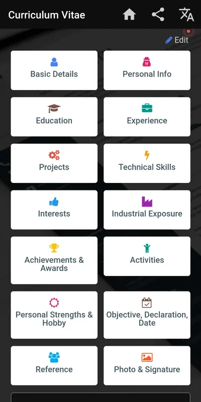 Curriculum Vitae for Android - Craft Professional CVs