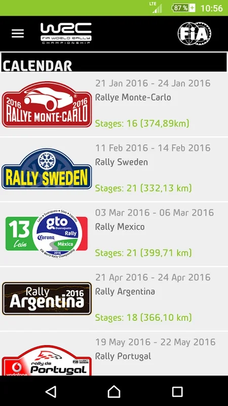 WRC for Android - Official App for FIA World Rally Championship