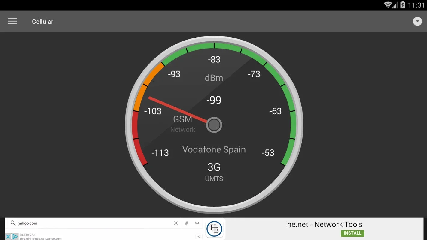 Network Signal Strength for Android - Monitor Signal Intensity