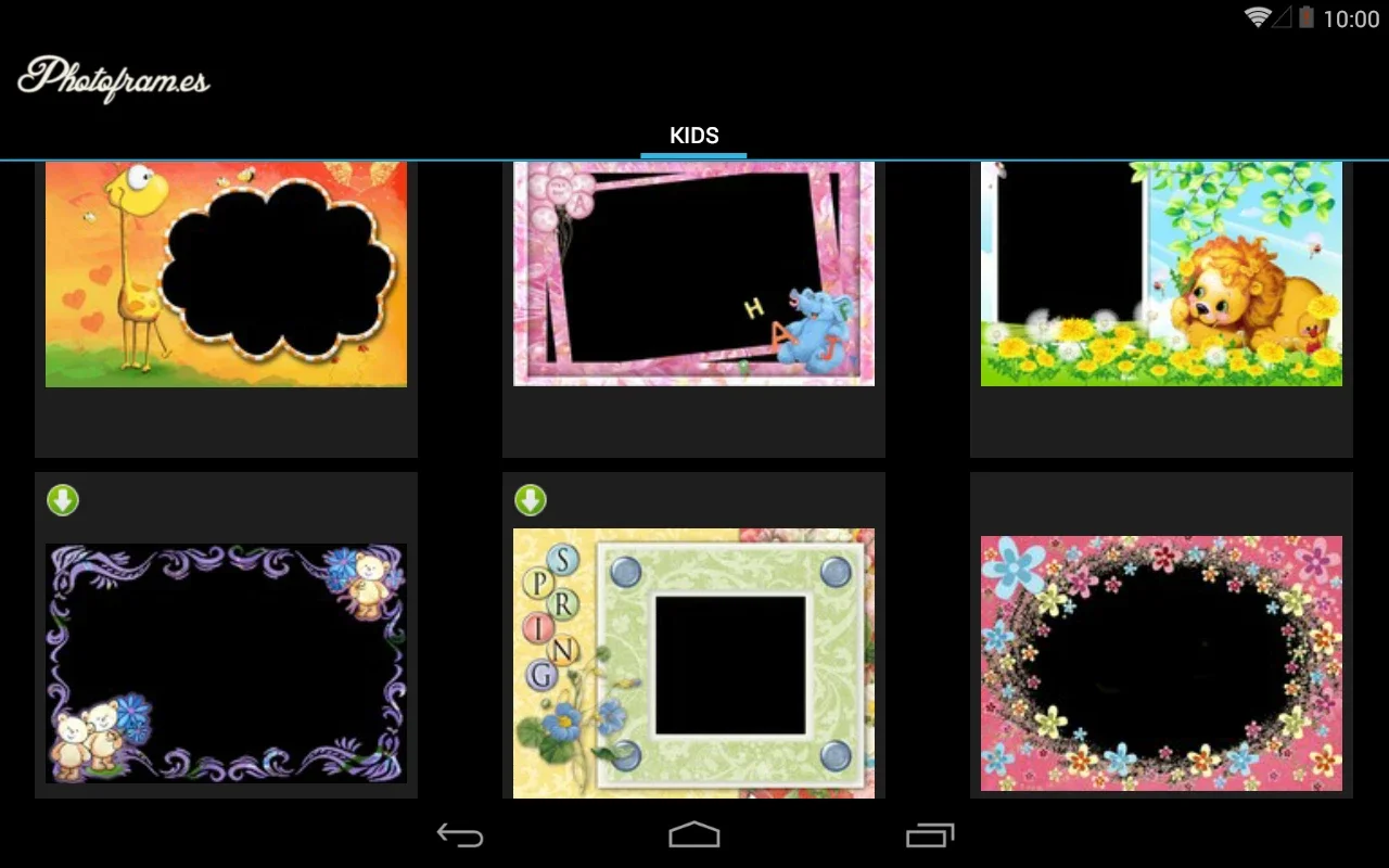 Kids Photofram.es for Android: Enhance Your Child's Photos