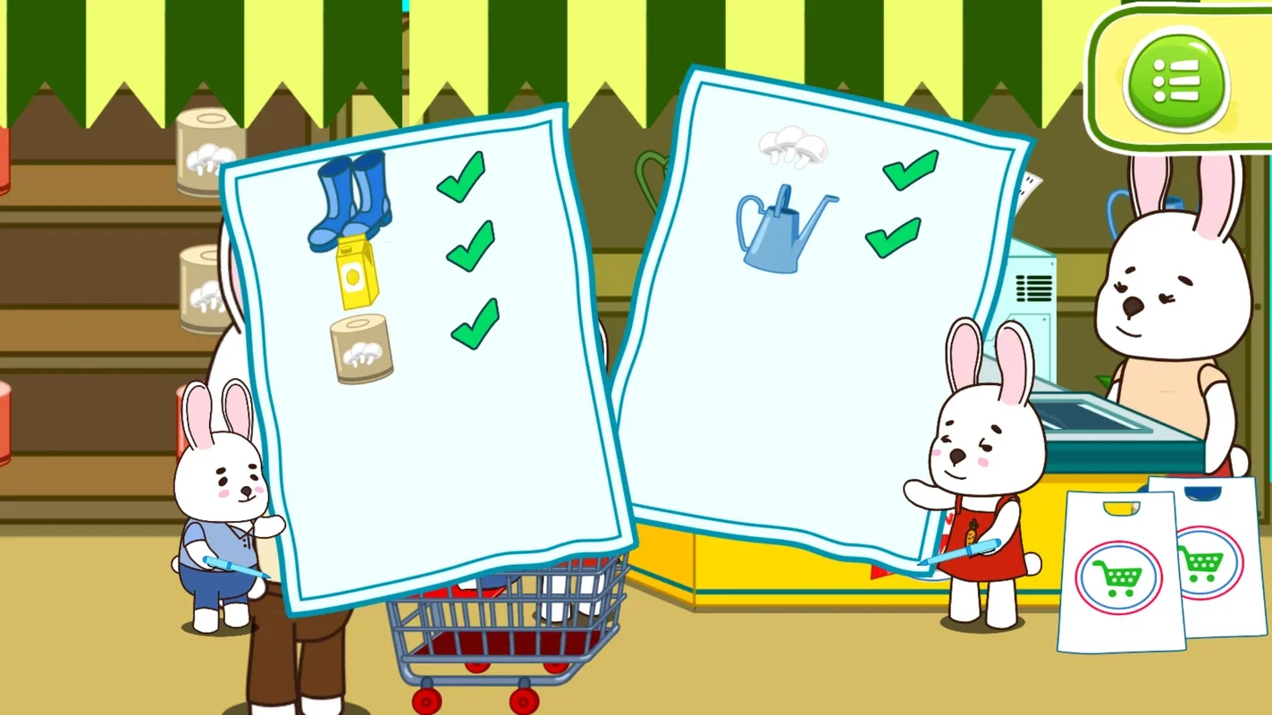 Anime Bunny: Kids supermarket for Android - Engaging Fun