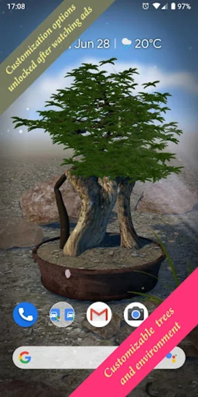 Bonsai 3D Live Wallpaper for Android - Serene Visuals