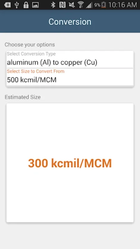 Southwire® Conversion Calc for Android: Streamline Cable Conversions