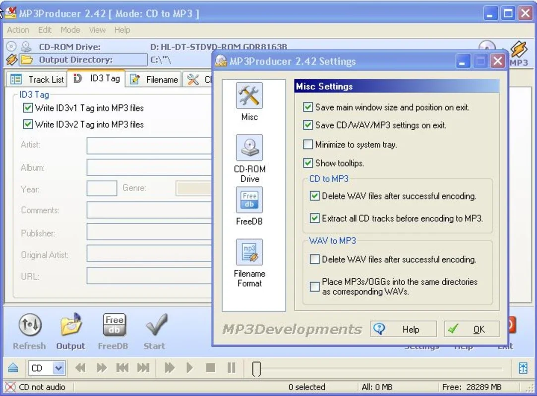 MP3Producer for Windows - Convert Audio CDs Easily