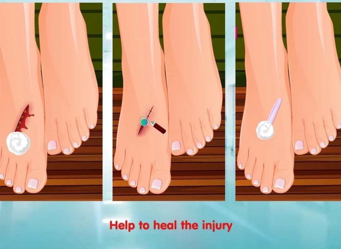 pedicure after injury for Android - A Blend of Health and Beauty