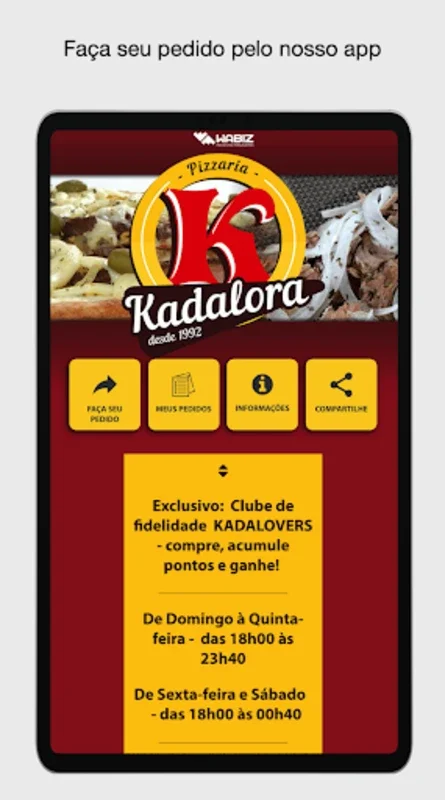 Kadalora Pizzaria for Android - Simplify Pizza Ordering