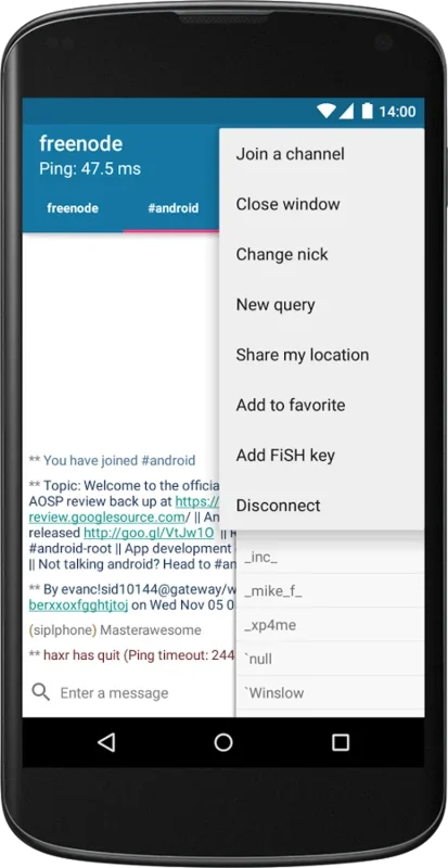 AndroIRC for Android - Connect Seamlessly with IRC