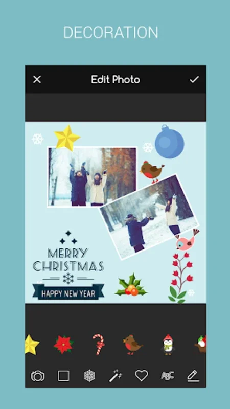 Christmas Deco: Photo Collage for Android - Create Festive Collages