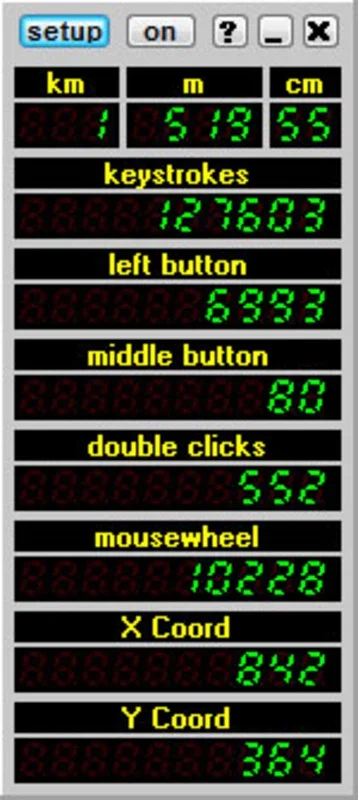 Mousotron for Windows - Track Mouse Movement Stats