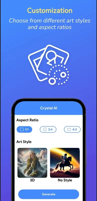 Crystal - AI Image Generator for Android - No Downloading Required