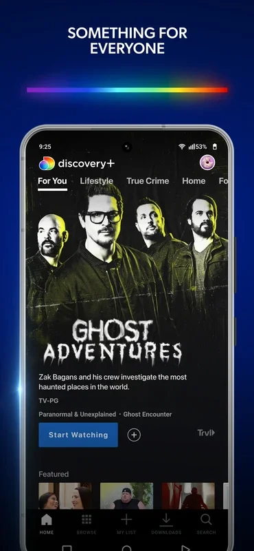 discovery+ for Android: Diverse Entertainment Hub