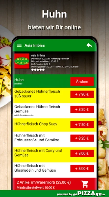 Asia Imbiss Hamburg Barmbek for Android - Savor Asian Cuisine at Your Doorstep