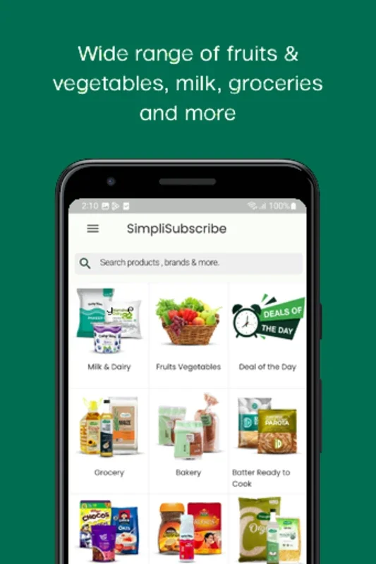 SimpliSubscribe for Android - Seamless Grocery Delivery