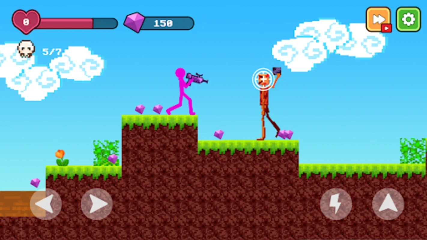 Stickman vs Monster School for Android - Engaging Action