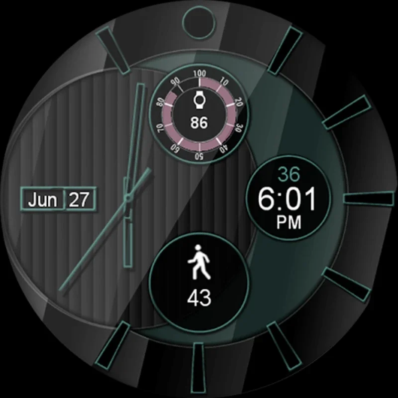 Glass Reflecto HD Watch Face for Android: Customizable Visual Experience