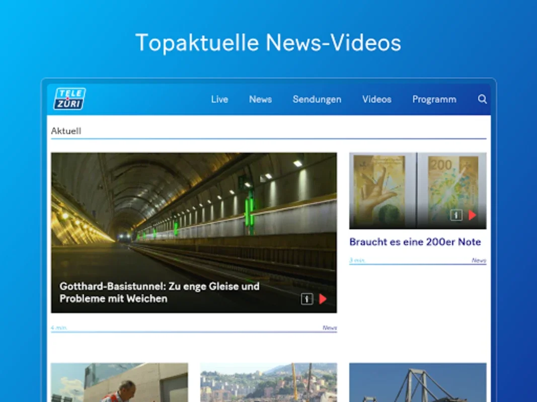 TeleZüri for Android - Comprehensive News & Entertainment