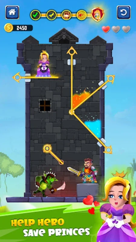 Hero Rescue - Pin Puzzle Games for Android: Engaging Challenges