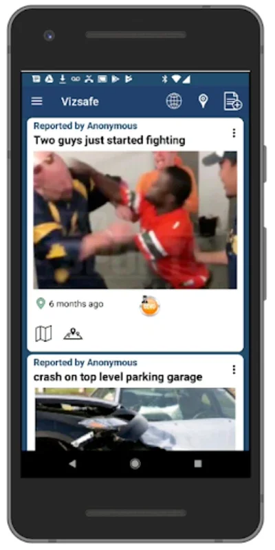 Vizsafe for Android - Secure Safety Reporting App
