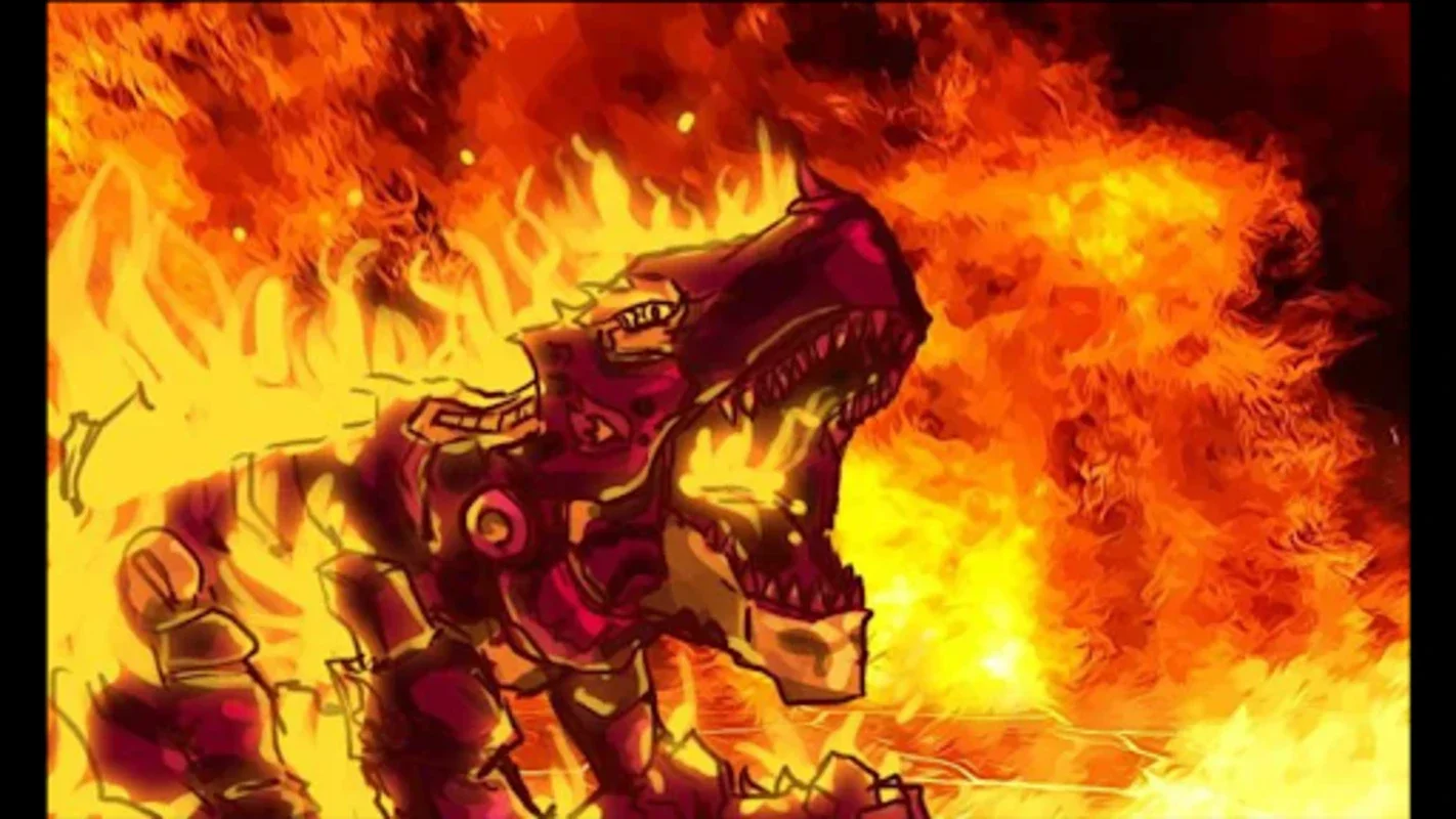 Fire Tyrannosaurus - Dino Robot for Android: Unleash the Dino