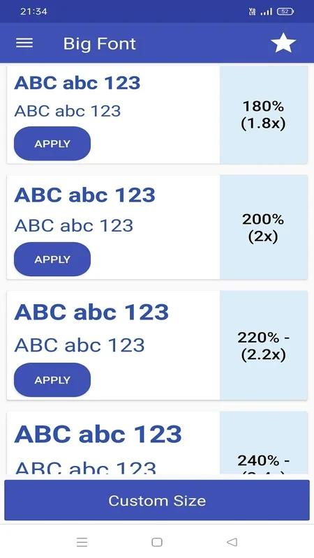 Big Font for Android - Enhance Text Readability