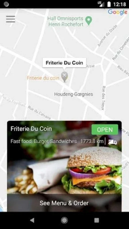 Friterie du Coin Houdeng for Android - Quick and Convenient Mobile Food Ordering