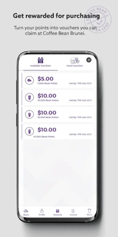 The Coffee Bean Brunei Rewards for Android - Unlock Coffee Rewards on Your Phone