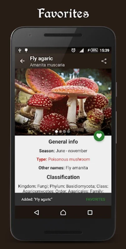 Book of mushrooms for Android - Comprehensive Mushroom Guide