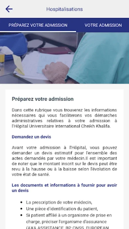 Hôpital Cheikh Khalifa for Android - Comprehensive Healthcare App