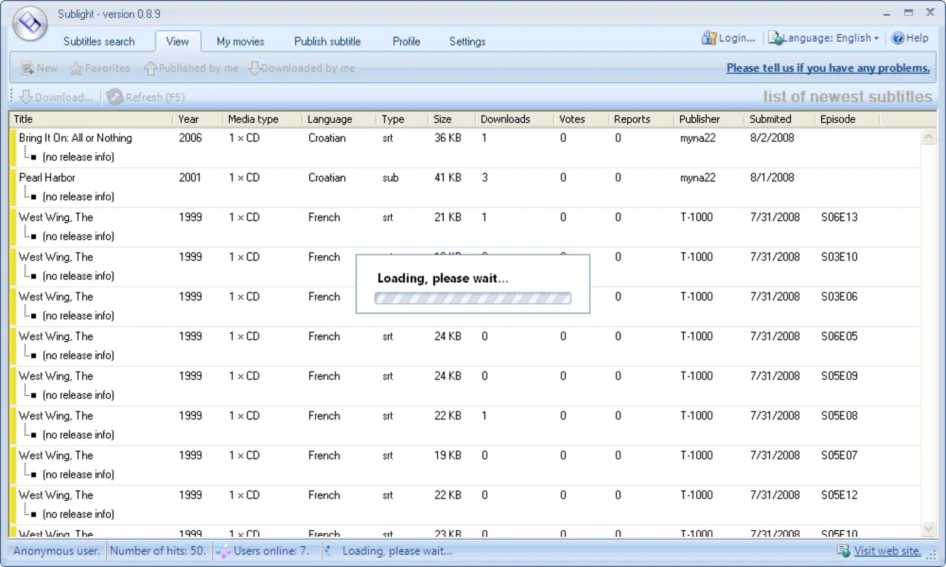 Sublight for Windows - Access Subtitles Easily