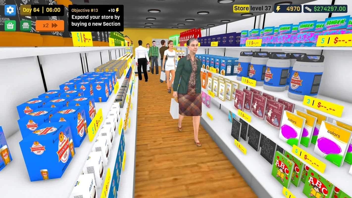 Supermarket Simulator Deluxe for Android - Manage Your Virtual Store