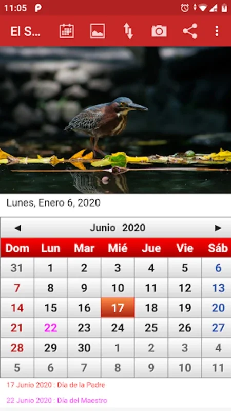 El Salvador Calendario 2020 for Android - Customizable Calendar