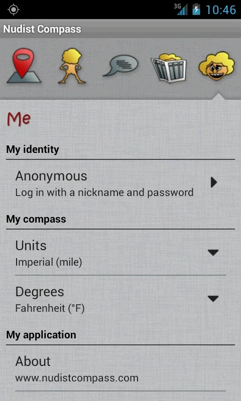 Nudist Compass for Android - Explore Global Nudist Spots