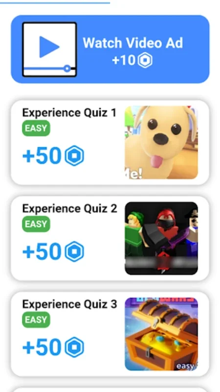 Robux Reward Quiz for Android - Earn Free Robux via Quizzes