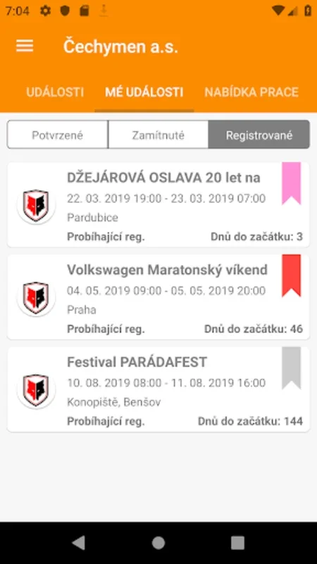 Hedurio for Android: Connect to Festival Jobs in Czech Republic