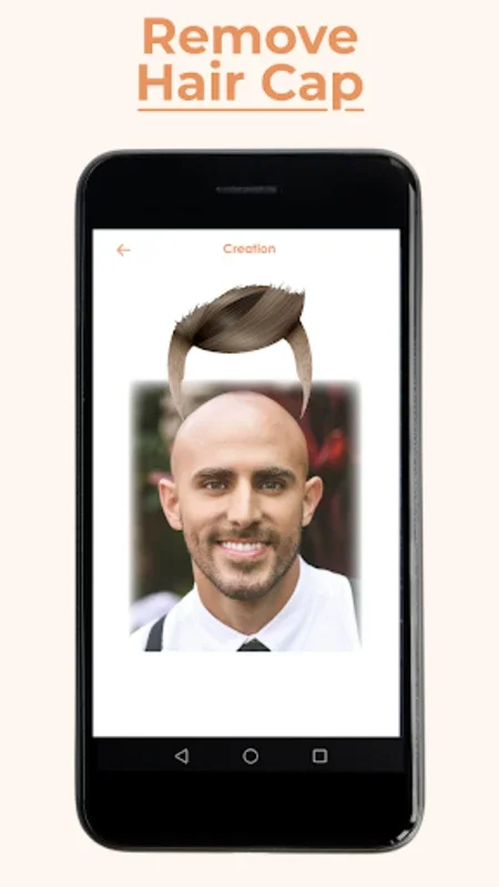 Make Me Bald filter photo Edit for Android: Virtual Bald Makeovers and Social Sharing