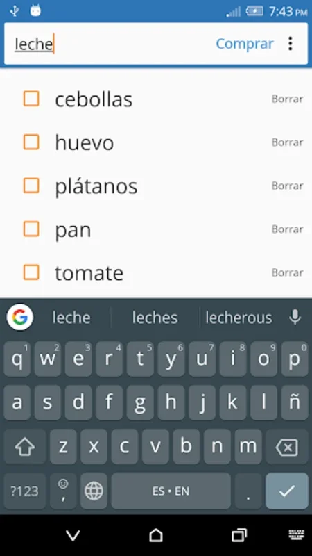 Lista de la Compra for Android - Streamlined Grocery Shopping