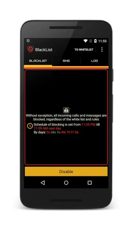 BlackList for Android - Block Calls and SMS