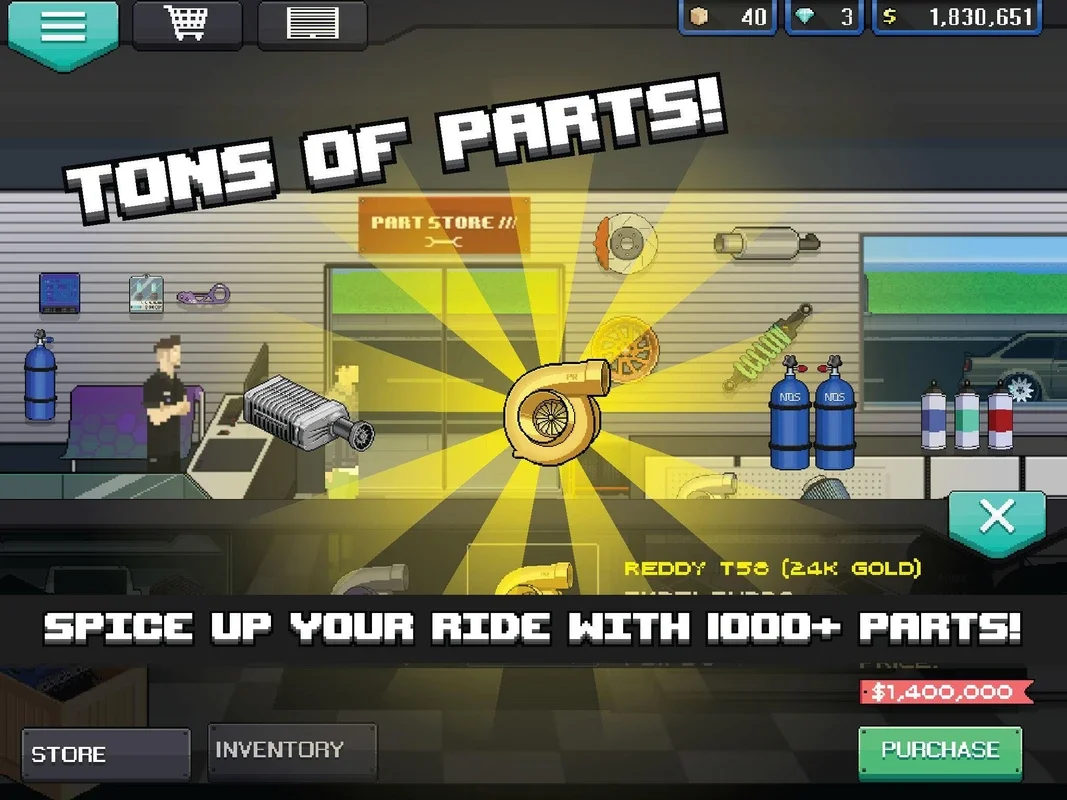 Pixel Car Racer for Android - Enjoy Racing and RPG