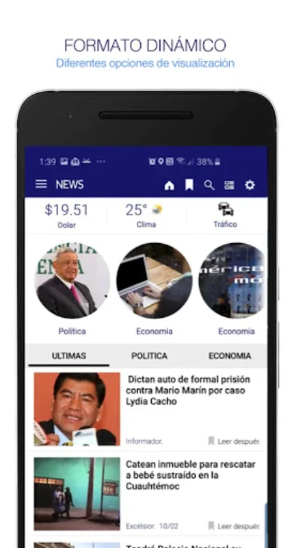 News México. Noticias y Periód for Android - Comprehensive News App