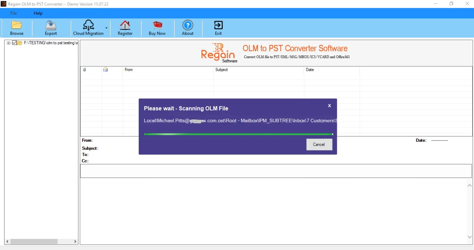 Regain OLM to PST Converter for Windows - Seamless Migration