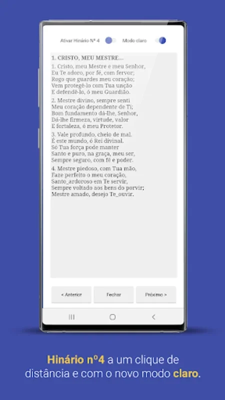 Hinário CCB Virtual PRO Nº5 for Android - Rich Hymnal Experience