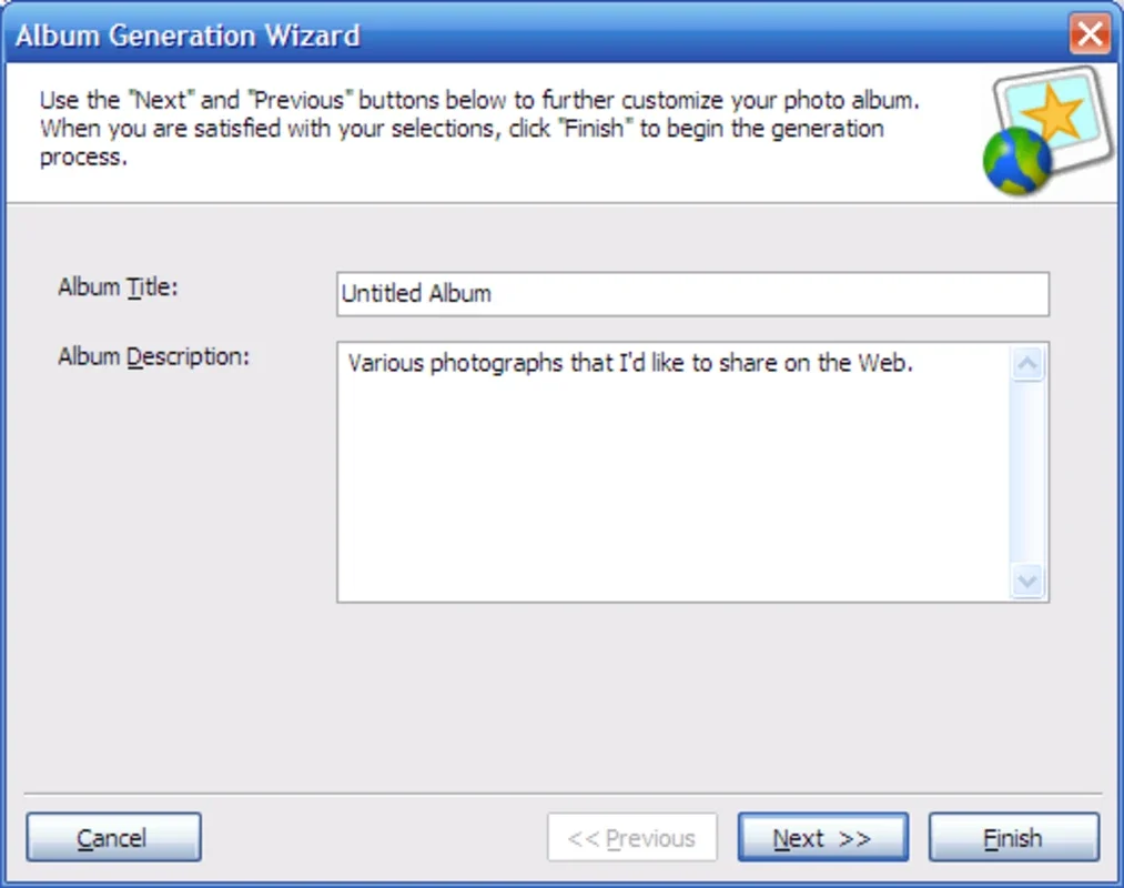 Web Album Generator: Create Stunning Online Photo Albums on Windows